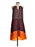 Bar III 100% Polyester Print Orange Casual Dress Size S - photo 1