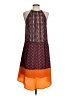 Bar III 100% Polyester Print Orange Casual Dress Size S - photo 2