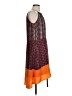 Bar III 100% Polyester Print Orange Casual Dress Size S - photo 4