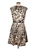 Studio One Animal Print Tan Cocktail Dress Size 10 (petite) - photo 2