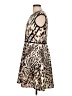 Studio One Animal Print Tan Cocktail Dress Size 10 (petite) - photo 5