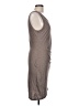Leith Solid Gray Casual Dress Size L - photo 4