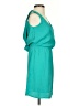 TOBI 100% Polyester Solid Teal Casual Dress Size XS - photo 4