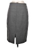 Thalian Solid Gray Casual Skirt Size 6 - photo 2