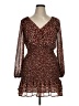Lush 100% Polyester Animal Print Brown Cocktail Dress Size XL - photo 1