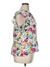 True Craft 100% Rayon Floral Yellow Short Sleeve Blouse Size 1X - photo 4