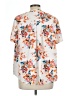 Torrid Floral Ivory 3/4 Sleeve Blouse Size Lg Plus (0) - photo 2