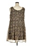 As U Wish 100% Polyester Paisley Brown Casual Dress Size 2X - photo 2