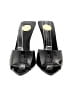 Saint Laurent 100% Leather Gray Black Romy Mule Sandals Size EU 38 - photo 2