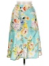 Kenzo 100% Silk Floral Teal Blue Silk Skirt Size EU (FR) 38 / US 6 - photo 1