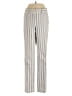 Etcetera Stripes Silver Casual Pants Size 4 - photo 1