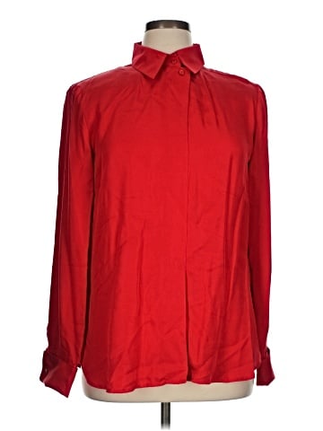 Carlisle Long Sleeve Silk Top (view 1)
