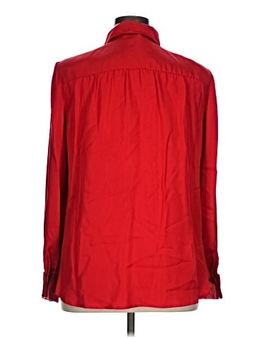 Carlisle Long Sleeve Silk Top (view 2)