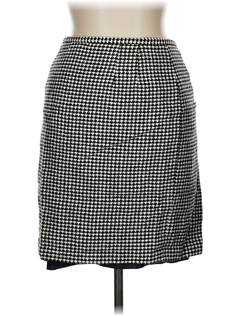 Pre-owned Talbots Wool Skirt In Black