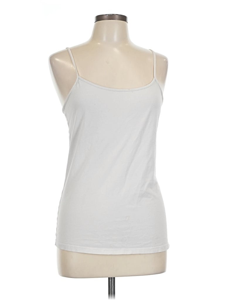 Pre-owned Time And Tru Tank Top Silver Halter Neckline Tops