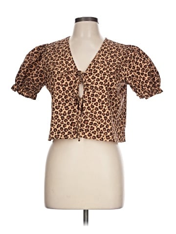 No Comment Short Sleeve Blouse (view 1)