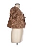 No Comment Brown Short Sleeve Blouse Size L - photo 4