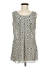 CAbi 100% Polyester Ivory Gray Sleeveless Blouse Size M - photo 1
