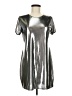 Bear Dance Metallic Silver Cocktail Dress Size M - photo 1