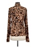 CAbi Animal Print Brown Pullover Sweater Size M - photo 2