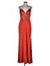 Mac Duggal 100% Polyester Orange Cocktail Dress Size 10 - photo 1