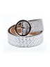 Armani Exchange 100% Polyvinylchloride Silver Belt Size S - photo 1