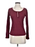 Unbranded Burgundy Long Sleeve Henley Size S - photo 1