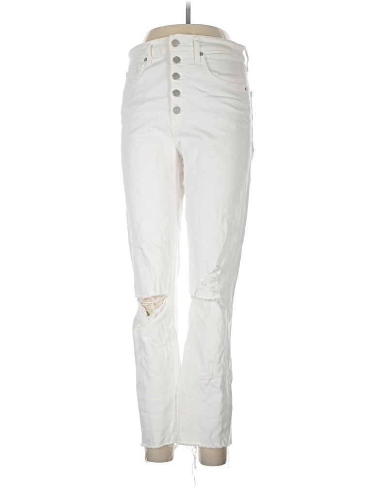 Pre-owned Veronica Beard Jeans Jeans In Ivory