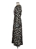 Max Mara 100% Polyester Print Black Pleated Dress Size 6 - photo 5
