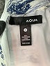 Aqua 100% Polyester Print Blue Cocktail Dress Size S - photo 7