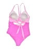 Unbranded 100% Polyester Solid Pink One Piece Swimsuit Size XL - photo 2
