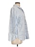 Chico's 100% Linen Blue 3/4 Sleeve Button-Down Shirt Size Lg (2) - photo 4