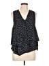 H&M 100% Polyester Black Sleeveless Blouse Size 10 - photo 1