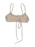 Wave Babe Metallic Gold Swimsuit Top Size M - photo 2