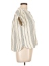 Faherty 100% Cotton Stripes Ivory Short Sleeve Blouse Size L - photo 4