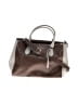 Abro 100% Leather Color Block Brown Leather Satchel One size - photo 1