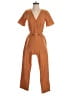 Sienna Sky 100% Cotton Solid Orange Jumpsuit Size XS - photo 1