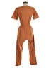 Sienna Sky 100% Cotton Solid Orange Jumpsuit Size XS - photo 2