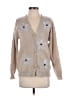 Unbranded Floral Tan Cardigan Size L (estimated) - photo 1