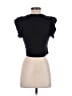 Zara Black Short Sleeve Top Size L - photo 2