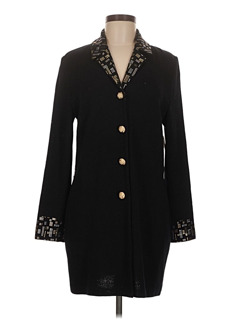 St John Cardigan Sweater In Black
