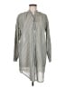ALTERNATIVE Stripes Gray Long Sleeve Button-Down Shirt One size - photo 1