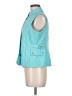 Talbots 100% Polyester Teal Sleeveless Blouse Size M - photo 5