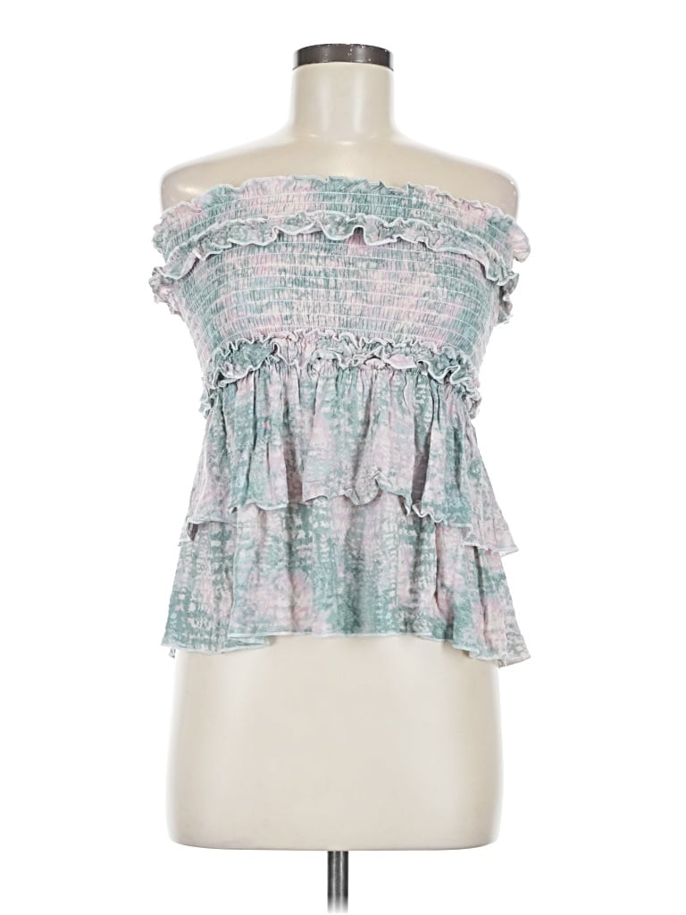 Pre-owned Skylar + Madison Sleeveless Blouse In Teal