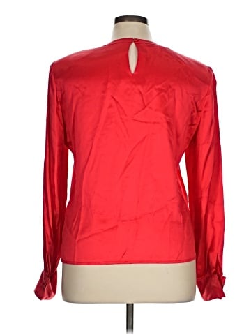 Carlisle Long Sleeve Silk Top (view 2)