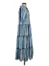 David Cline Stripes Blue Casual Dress Size S - photo 4