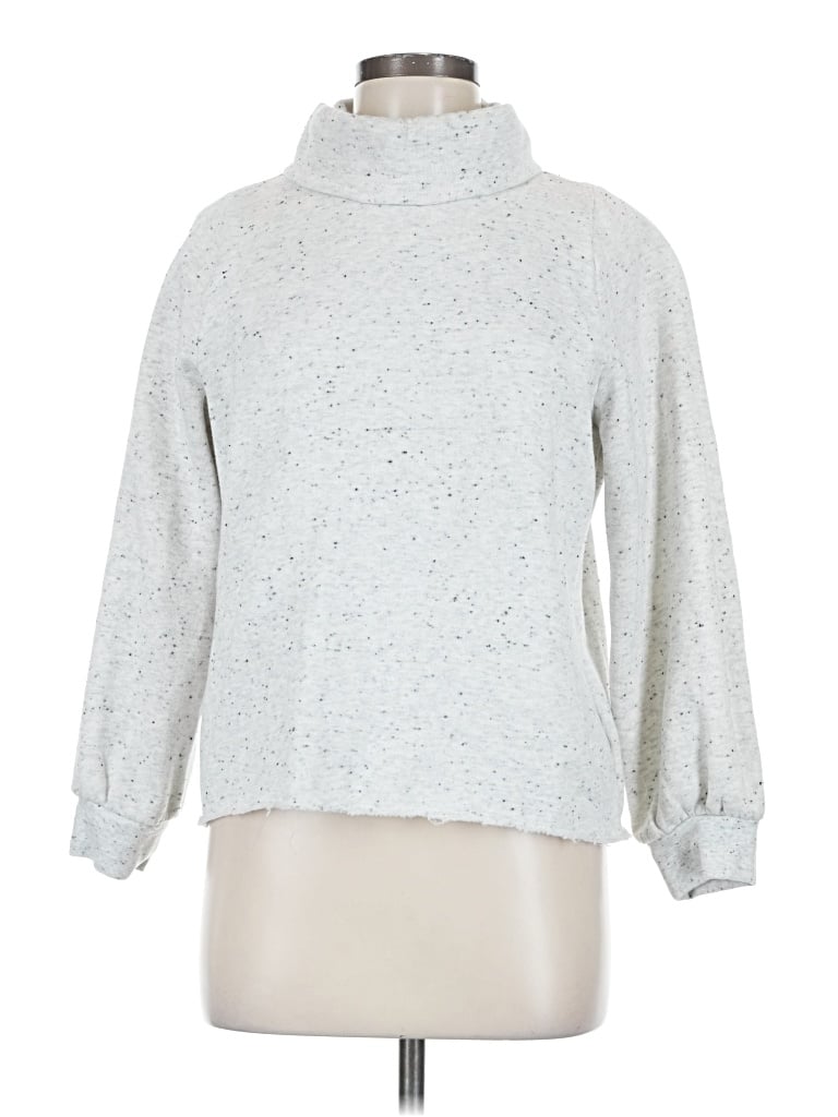 Pre-owned Mwl By Madewell Turtleneck Sweater In Silver
