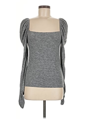 Something Navy Long Sleeve Top (view 1)