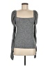 Something Navy Gray Long Sleeve Top Size M - photo 1