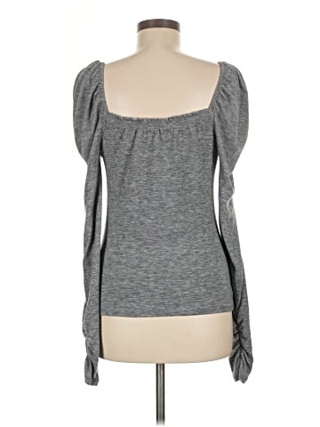 Something Navy Long Sleeve Top (view 2)